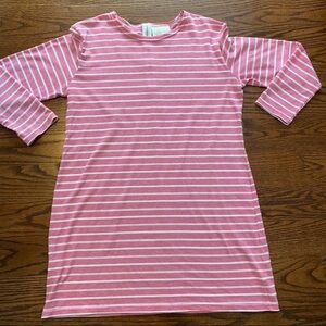 Sail to Sable Pink and White Striped Top